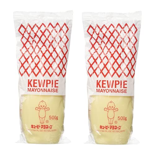 Japanese Mayonnaise Bundle. Includes Two-17.64 Oz Kewpie Mayonnaise in Easy Squeeze Bag! Gluten Free & Kosher Japanese Mayo For Salad Dressing & Sandwich Spread. Comes With a BELLATAVO Fridge Magnet!