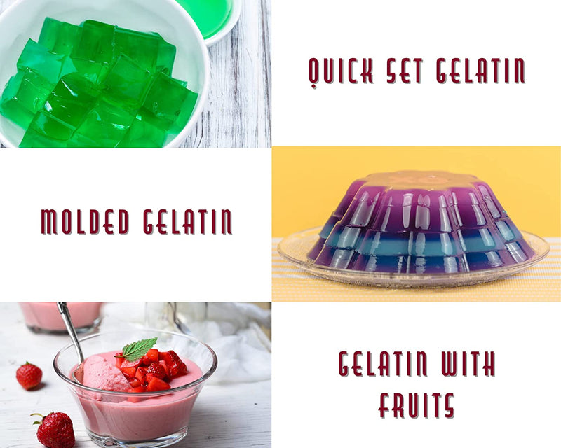 Flavored Gelatin Mix Variety Pack. Includes Three Starburst and Two Skittles Gelatin Powder Mix Plus a BELLATAVO Fridge Magnet! Total of Five Assorted Flavored Gelatin Powder Mix in a Bundle Pack!