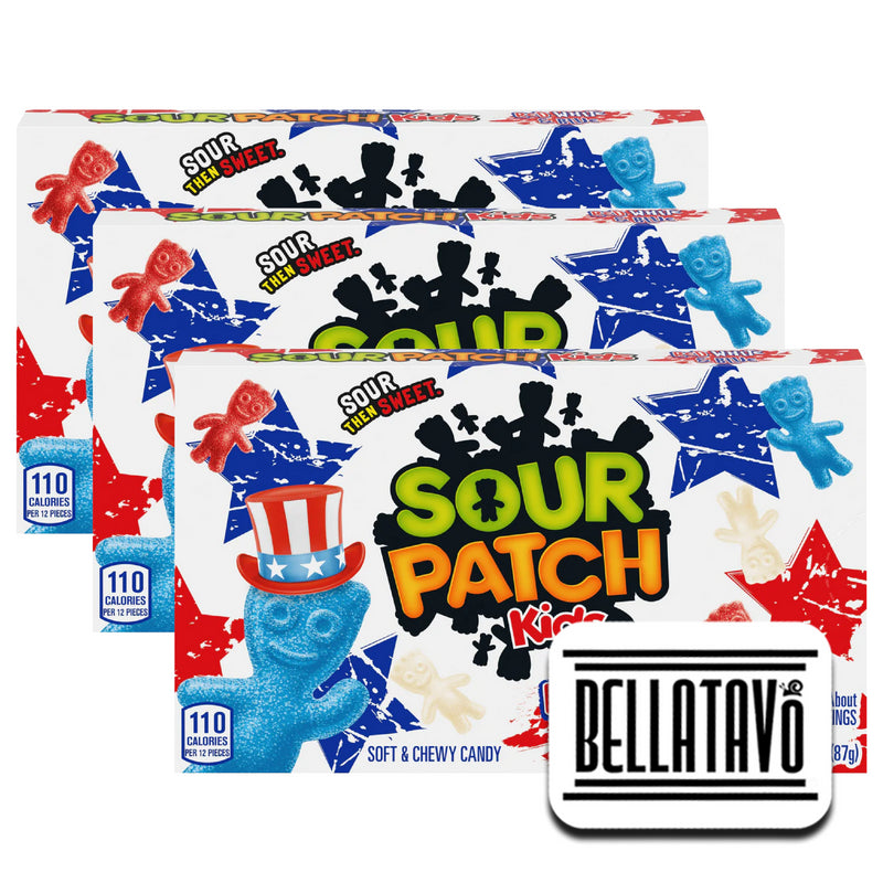 Sour and Soft Gummy Candy bundle. Includes three-3.1 oz of each box of