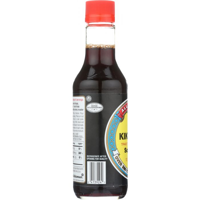 Side Label Photo of Kikkoman Traditional Soy Sauce