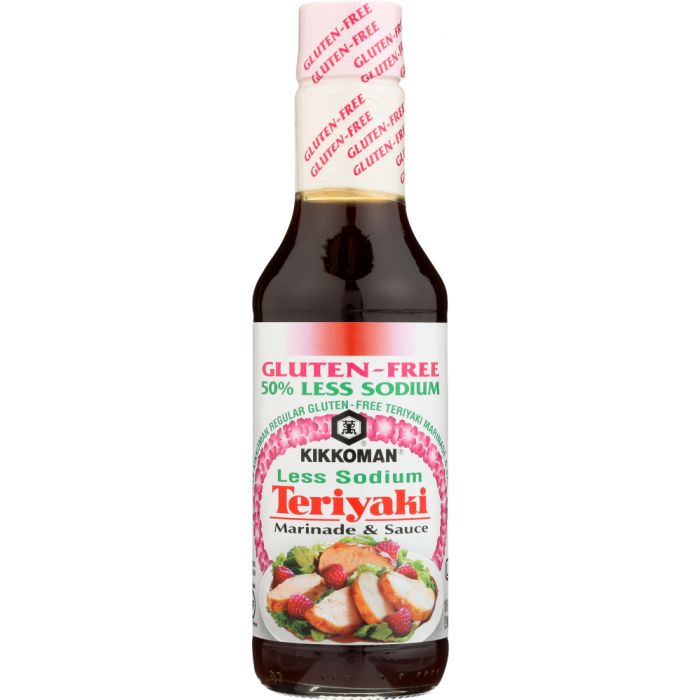 A Product Photo of Kikkoman Less Sodium Gluten Free Teriyaki Sauce