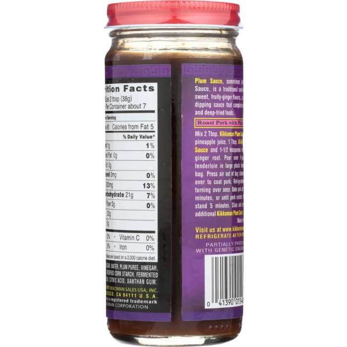 Side Label Photo of Kikkoman Plum Sauce
