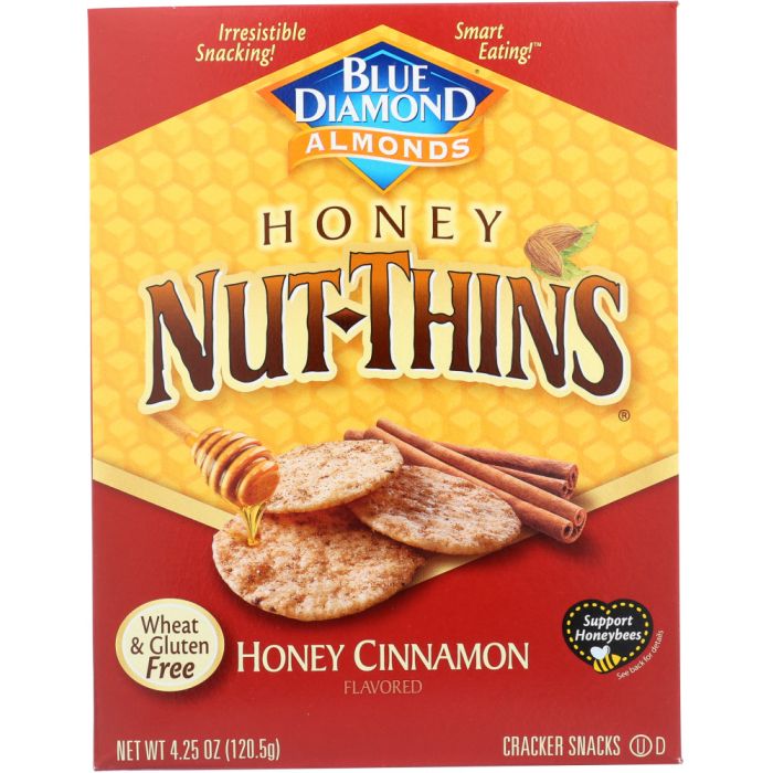 A Product of Photo of Blue Diamond Honey Cinnamon Nut Thins