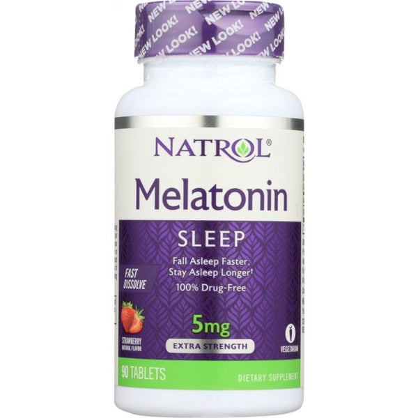 Product photo of Natrol Melatonin Fast Dissolve Tablets Strawberry 5 mg