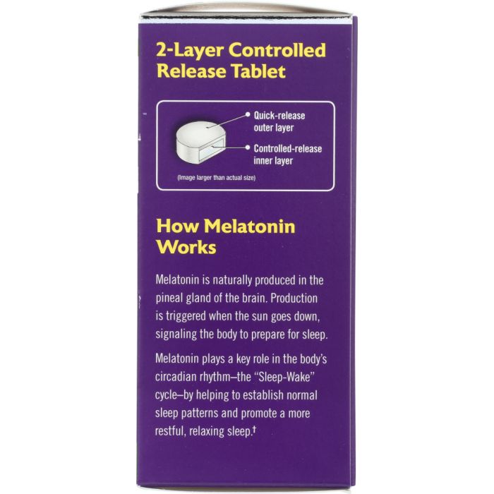 Side label photo of Natrol Advanced Sleep Melatonin
