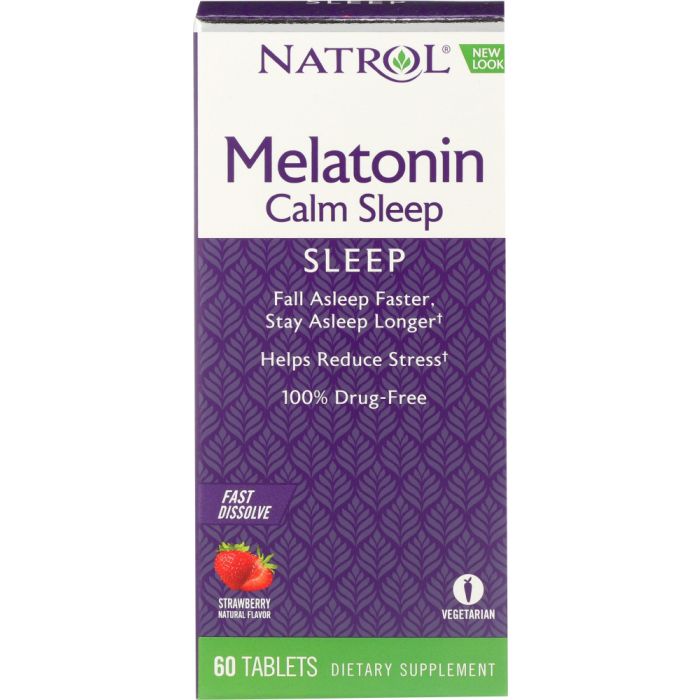 Product photo of Natrol Advanced Melatonin Calm Sleep Fast Dissolve Strawberry Flavor
