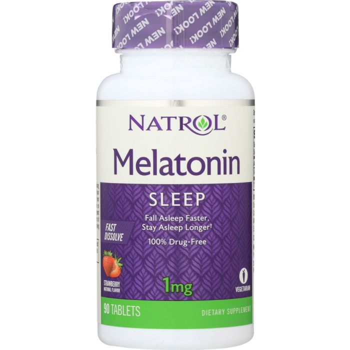 Product photo of Natrol Melatonin Strawberry Flavor 1 Mg