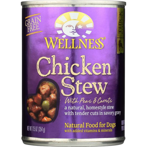 Product photo of Wellness Chicken Stew with Peas & Carrots Canned Dog Food 