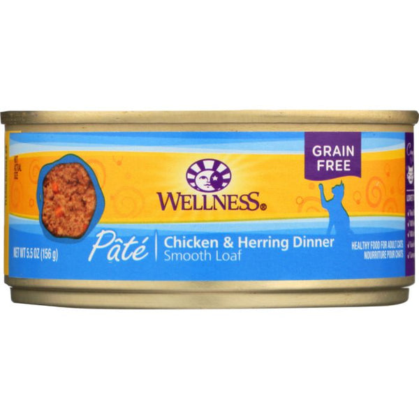 Product photo of Wellness Adult Chicken and Herring Canned Cat Food