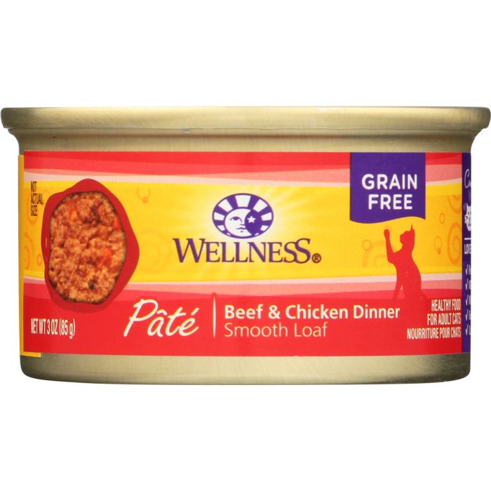 Product photo of Wellness Beef & Chicken Formula Cat Food 