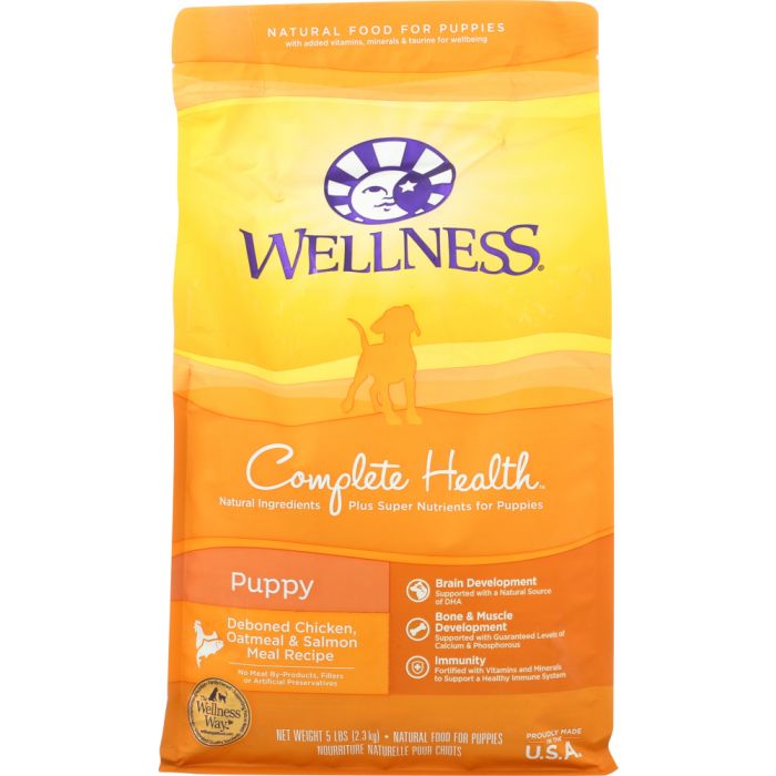 Product photo of Wellness Chicken Salmon and Oatmeal Natural Dry Puppy Food