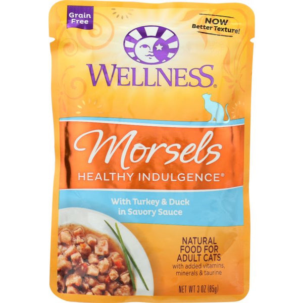 Product photo of Wellness Morsels Healthy Indulgence Turkey and Duck Cat Food