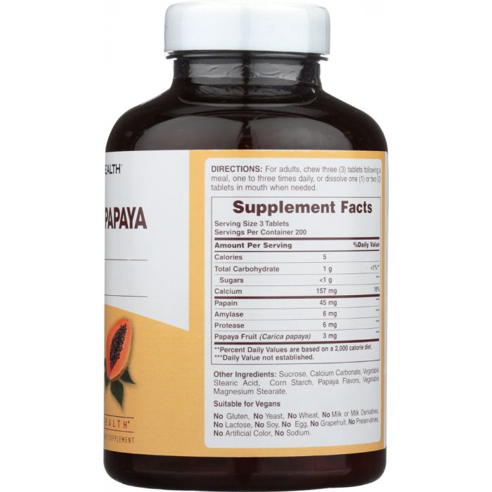 Chewable Original Papaya Enzyme (600 ct)
