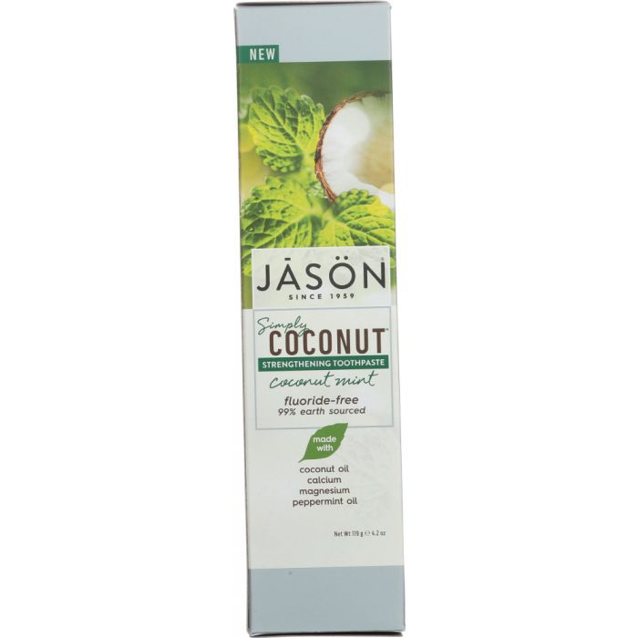 A Product Photo of Jason Simply Coconut Toothpaste