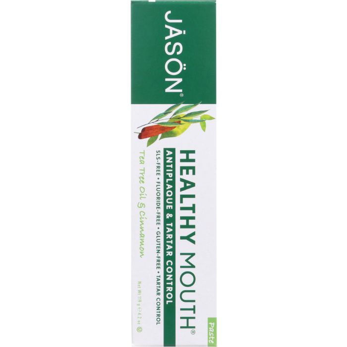 Side Label Photo of Jason Healthy Mouth Toothpaste