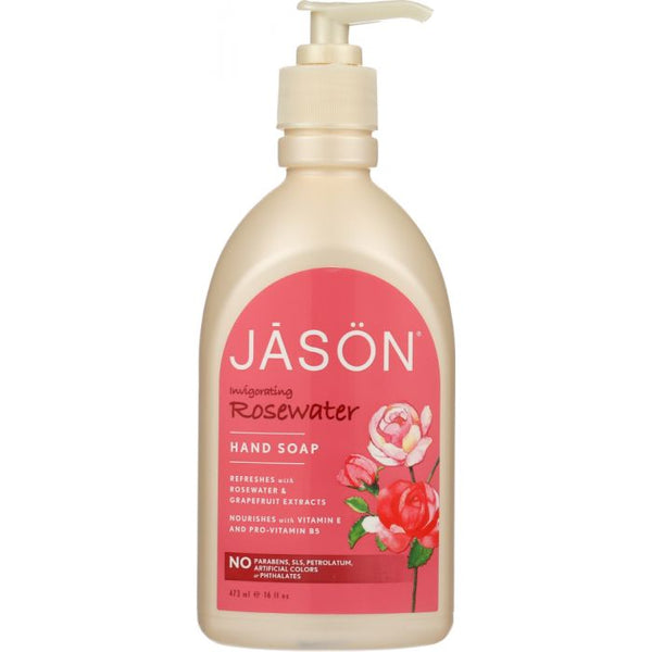 A Product Photo of Jason Invigorating Rosewater Hand Soap