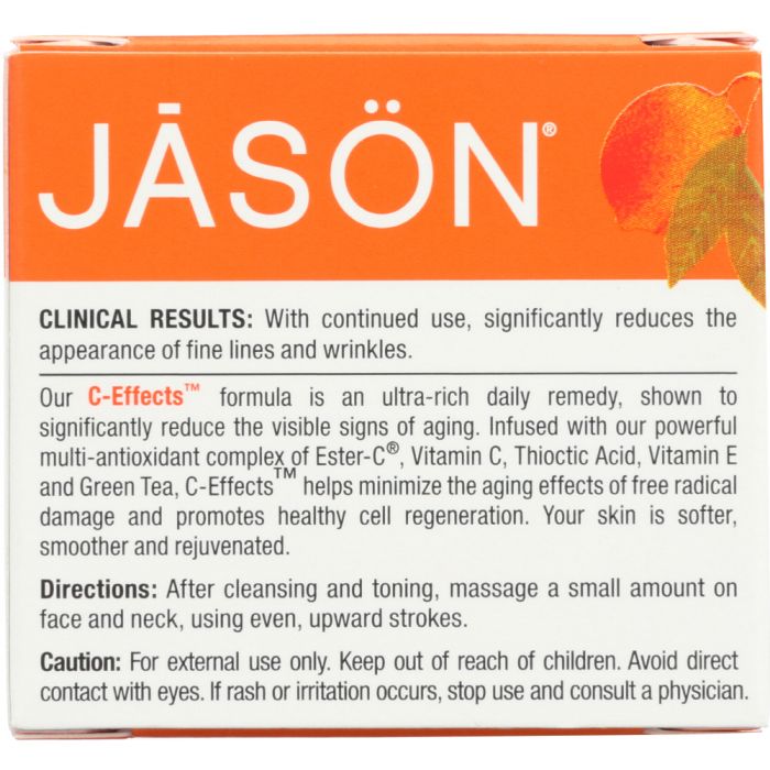 Back of the Box Photo of Jason C Effects Anti-Aging Sculpting Treatment Creme