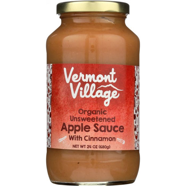 A Product Photo of Vermont Village Organic Apple Sauce with Cinnamon