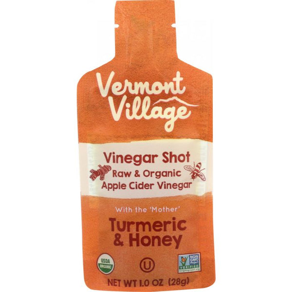 A Product Photo of Vermont Village Turmeric and Honey Vinegar Shot
