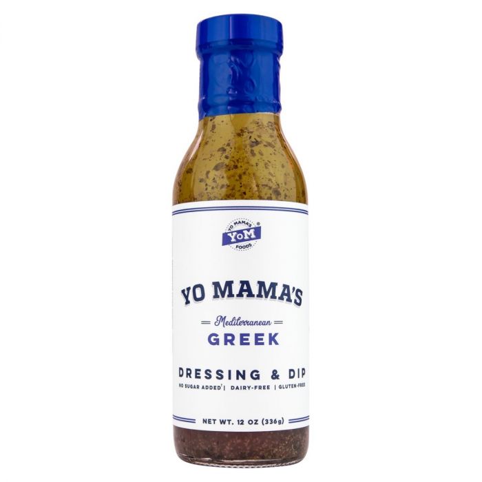 A Product Photo of Yo Mama's Greek Dressing and Dip