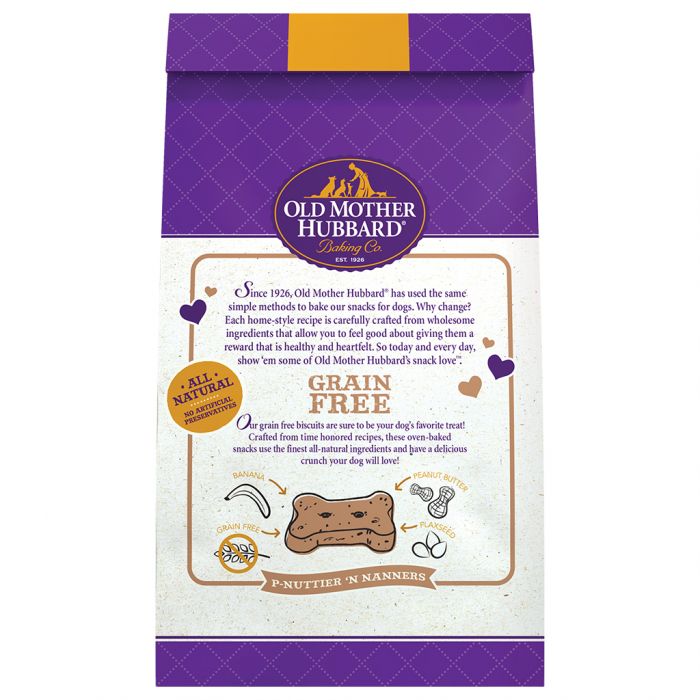 Back photo of Wellness P-Nuttier N Nanners Biscuits Dog Treats