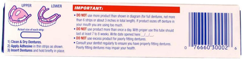 Fixodent Free Denture Adhesive Cream 2.40 oz (Pack of 5)