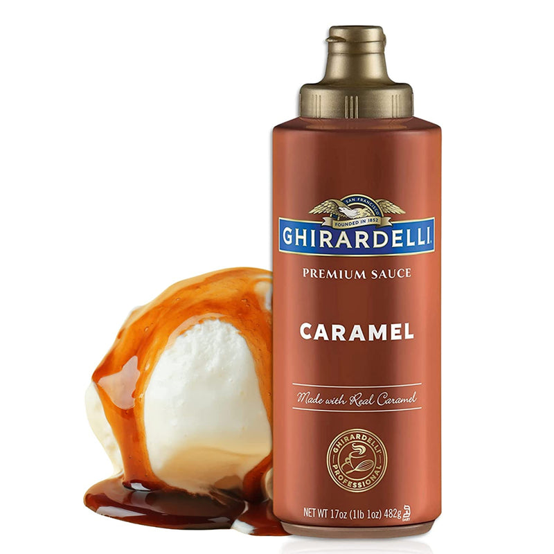 Ghirardelli Sauce Caramel (Two-17oz) Plus a BELLATAVO Ref Magnet
