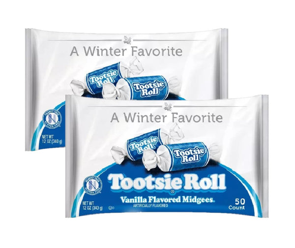 Tootsie Roll Vanilla Flavored Midgees 12-oz. (Pack of 2)
