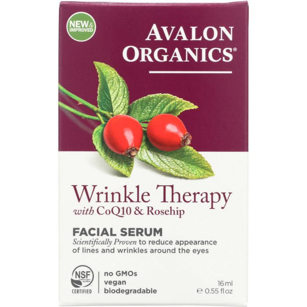 Product photo of Avalon Organics Wrinkle Therapy with CoQ10 & Rosehip Facial Serum