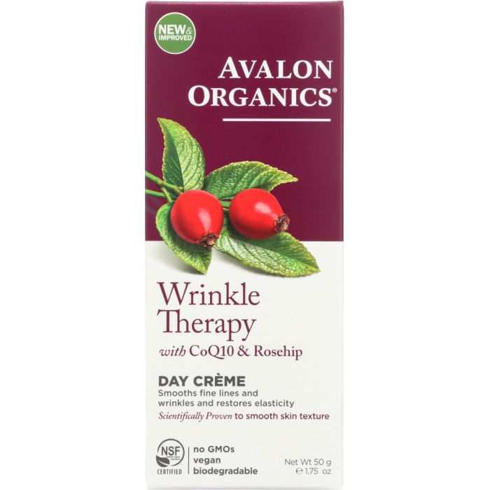 Product photo of Avalon Organics Wrinkle Therapy with CoQ10 & Rosehip Day Creme