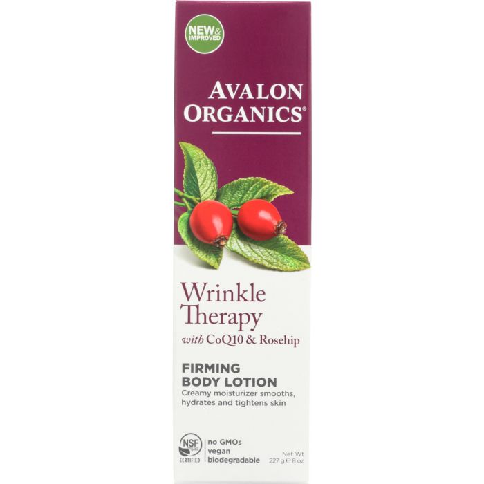 Product photo of Avalon Organics Wrinkle Therapy with CoQ10 & Rosehip Firming Body Lotion