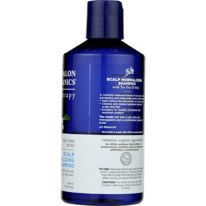 Side photo of Avalon Organics Scalp Normalizing Shampoo Tea Tree Mint Therapy