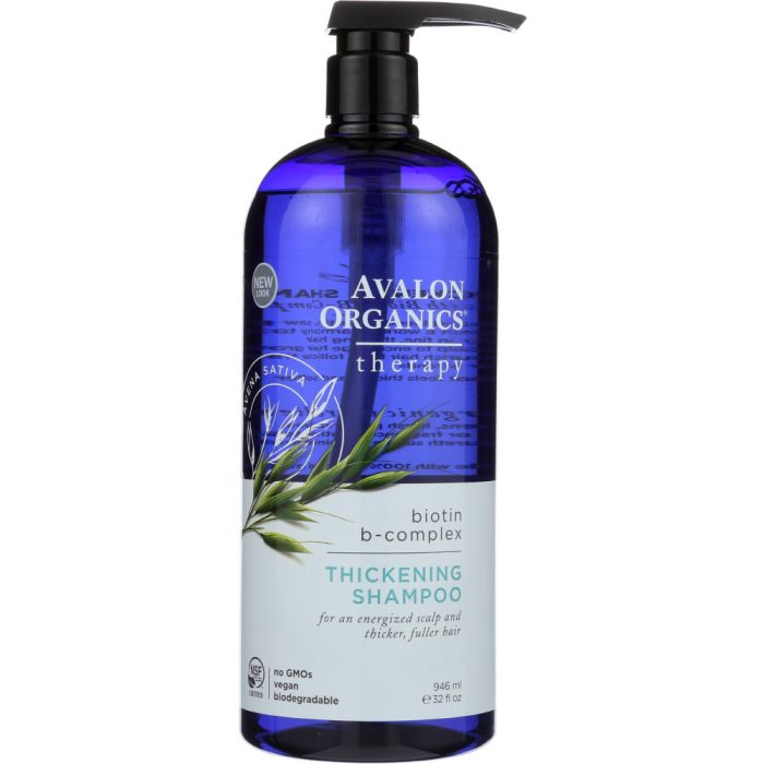 Product photo of Avalon Organics Thickening Shampoo Biotin B-complex Therapy, Paraben Free