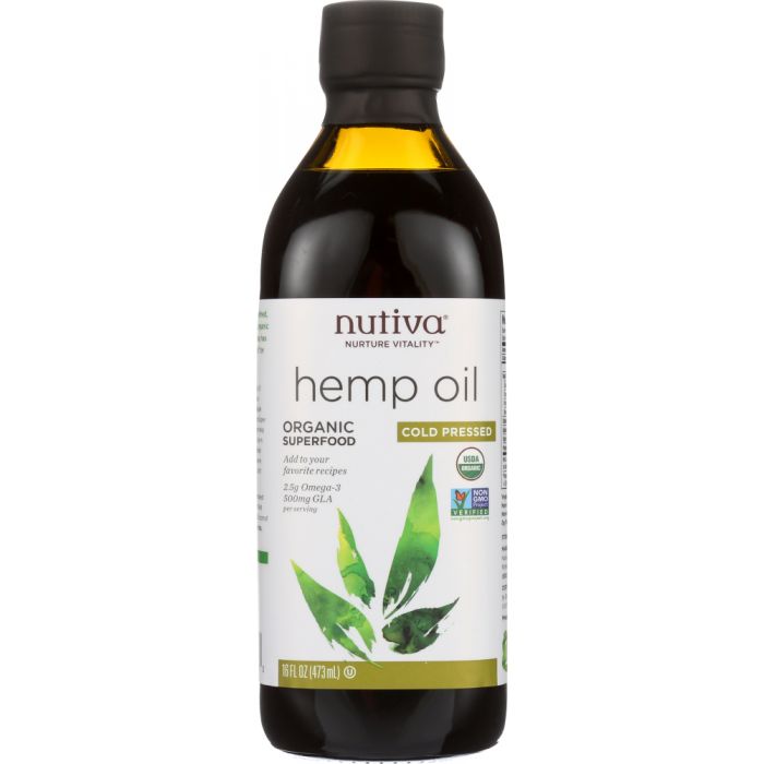 Product photo of Nutiva Hemp Oil Organic Cold Pressed