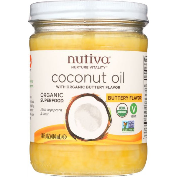 Product photo of Nutiva Coconut Oil Organic Buttery Flavor