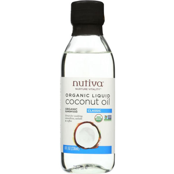 Organic Liquid Coconut Oil (8 oz)