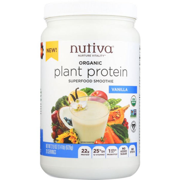 Product photo of Nutiva Protein Plant Vanilla Organic 