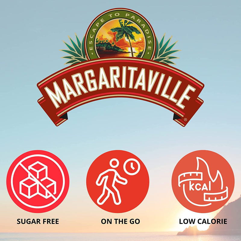Margaritaville Singles To Go Strawberry Daiquiri Mix (Six Boxes) Plus a BELLATAVO Ref Magnet