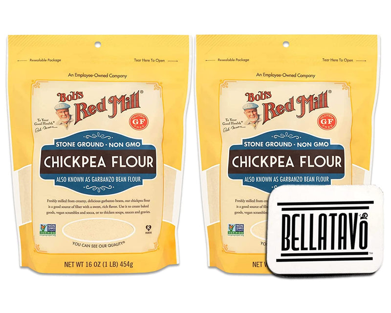 Bobs Red Mill Chickpea Flour (Two-16oz) & Bellatavo Ref Magnet