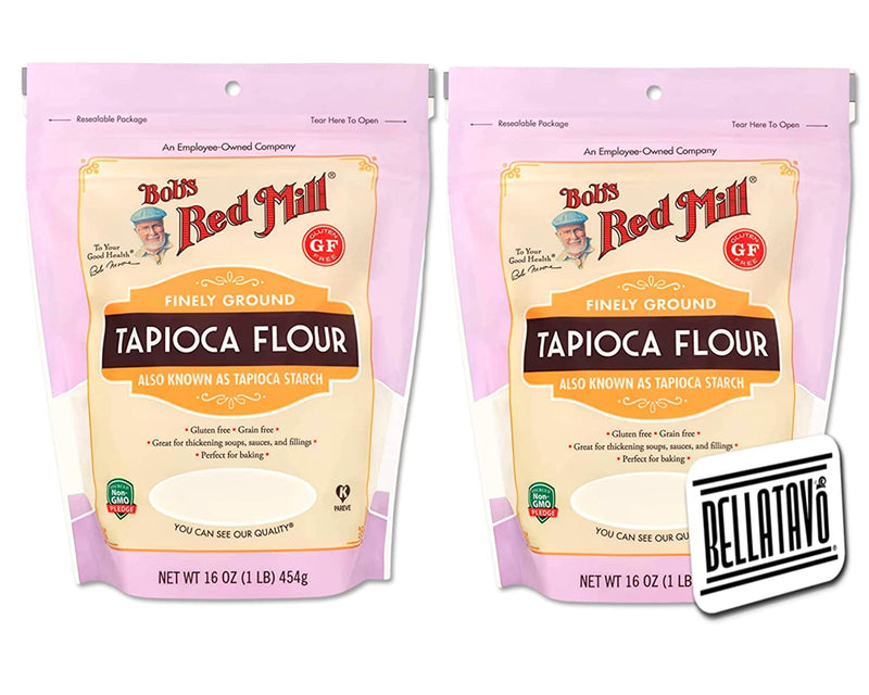 Bobs Red Mill Tapioca Flour (Two-16oz) and a BELLATAVO Ref Magnet