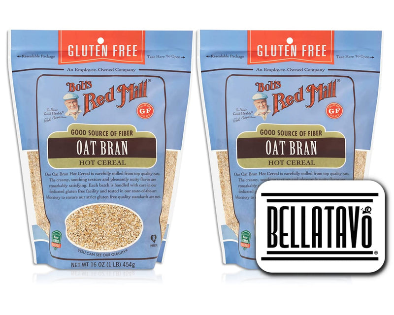 Bobs Red Mill Oat Bran Cereal (Two-16oz) and a BELLATAVO Ref Magnet