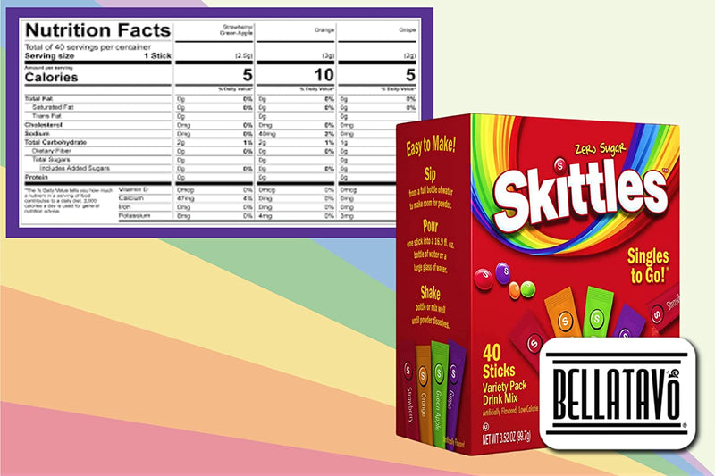 Skittles Singles To Go Drink Mix Bundle