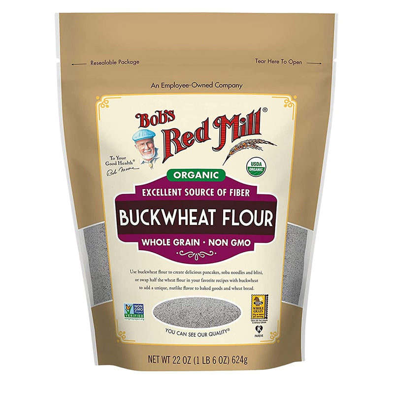 Bob's Red Mill Organic Buckwheat Flour (22oz) and a BELLATAVO Ref Magnet