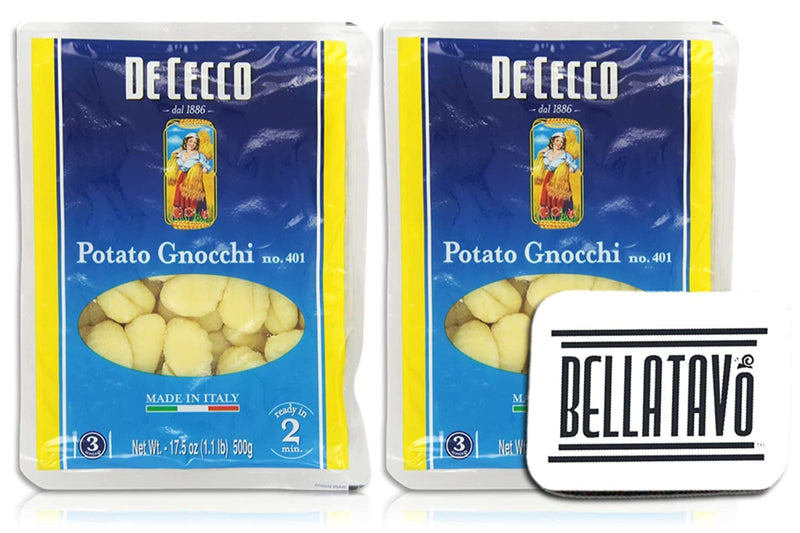 De Cecco Pasta Potato Gnocchi (Two-17.5 Oz) Plus a BELLATAVO Ref Magnet