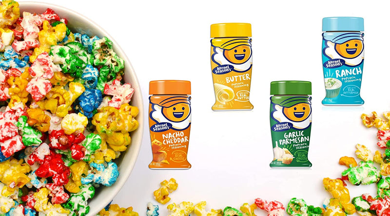 Kernel Seasons Popcorn Seasoning Variety Pack & BELLATAVO Recipe Card