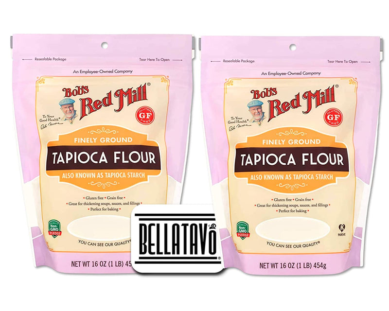 Bobs Red Mill Tapioca Flour (Two-16oz) and a BELLATAVO Ref Magnet