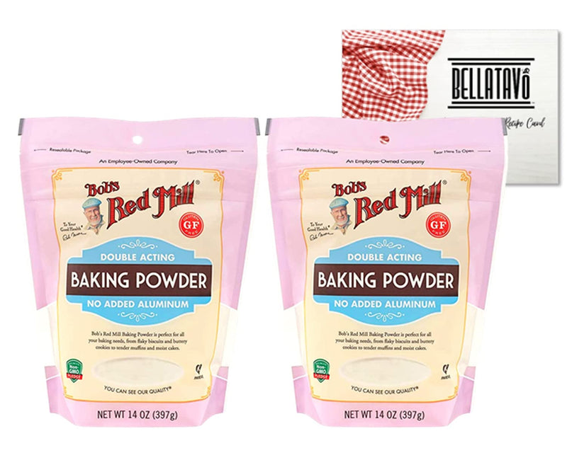 Bobs Red Mill Baking Powder (Two-14oz) and BELLATAVO Recipe Card!