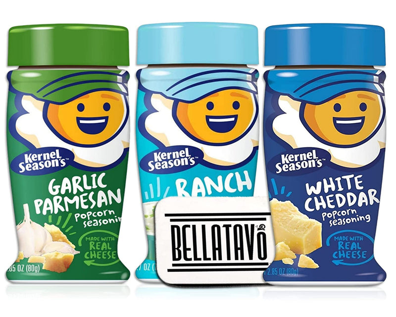 Kernel Season's Popcorn Seasoning Bundle (3 Bottle) Plus a BELLATAVO Ref Magnet