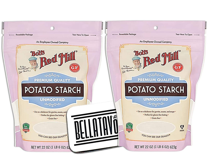 Bobs Red Mill Potato Starch (Two-22 Oz) & BELLATAVO Ref Magnet