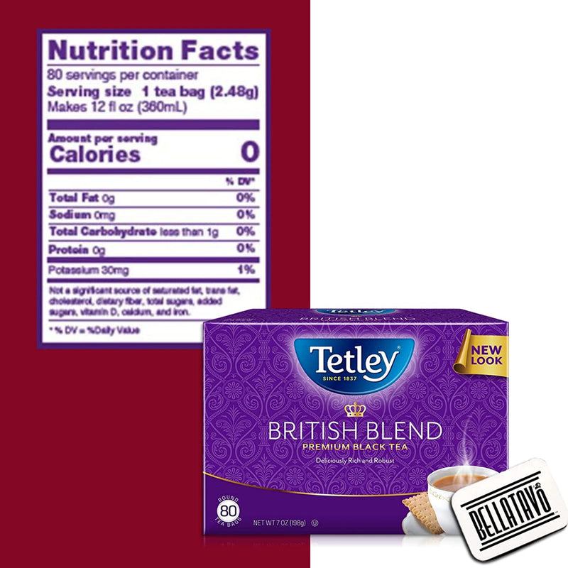 Tetley British Tea Blend Bundle Plus BELLATAVO Ref Magnet